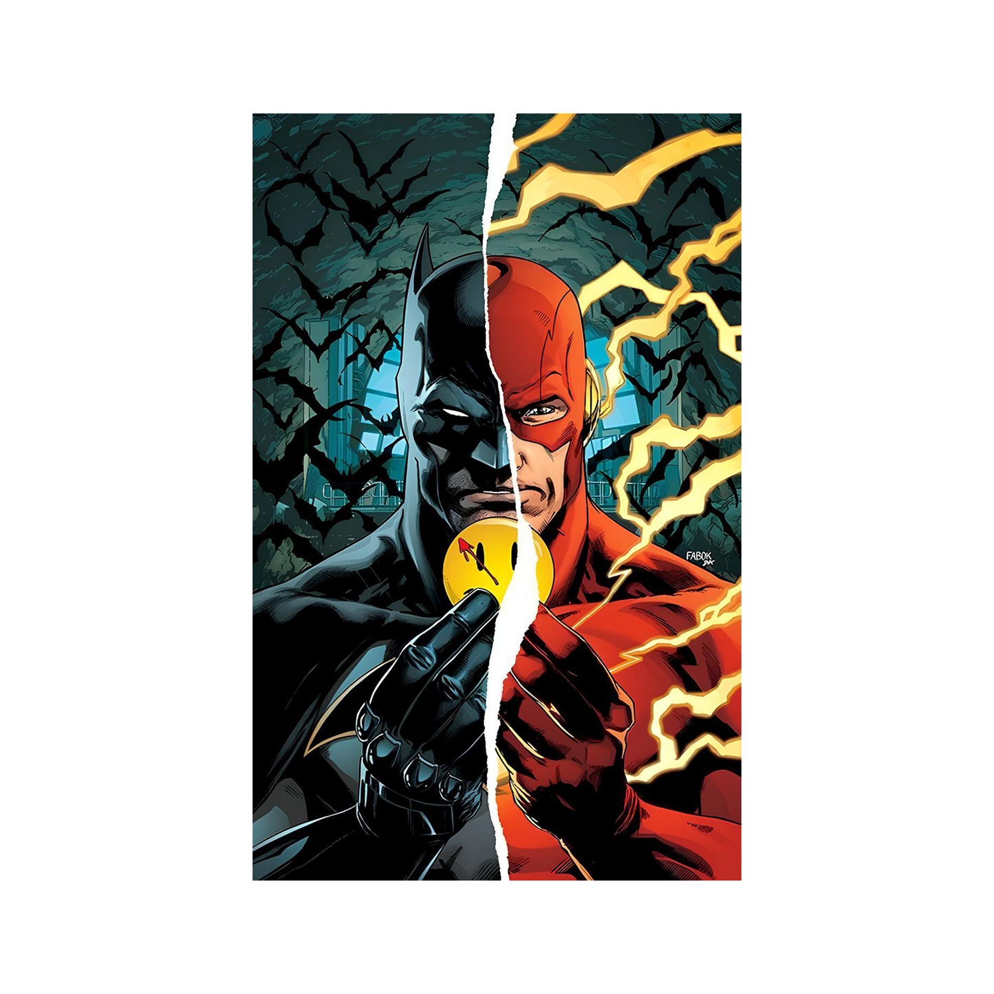 Batman & Flash comic , Rinteria halı