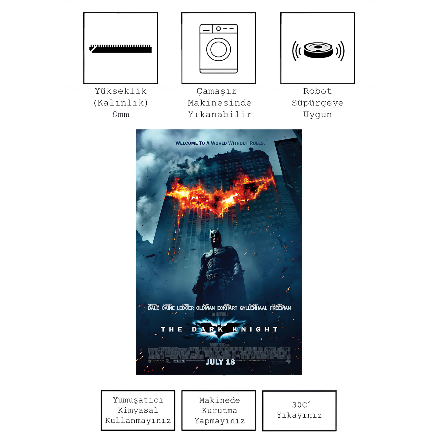 The Dark Knight , Rinteria halı