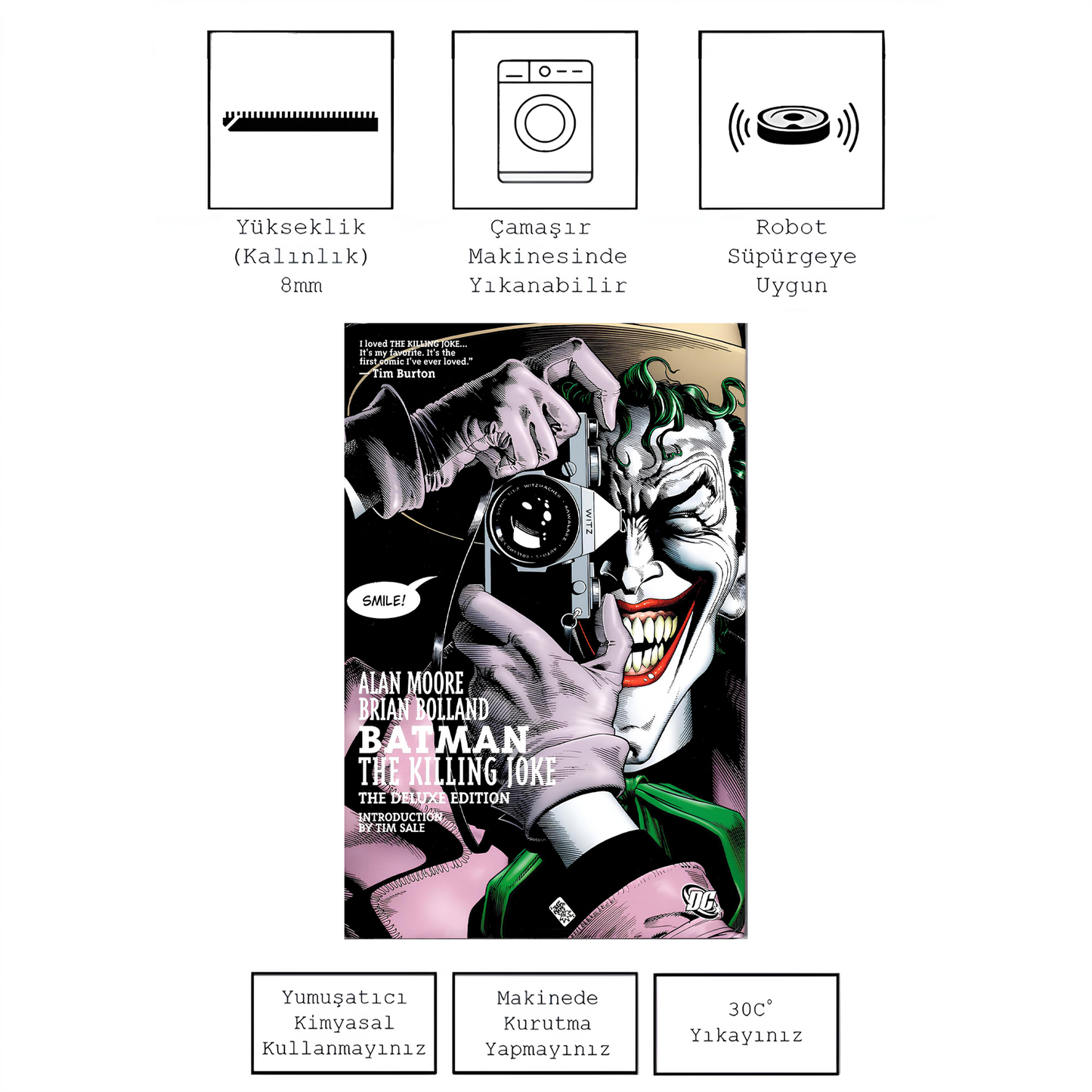Batman the killing joke comic , Rinteria halı