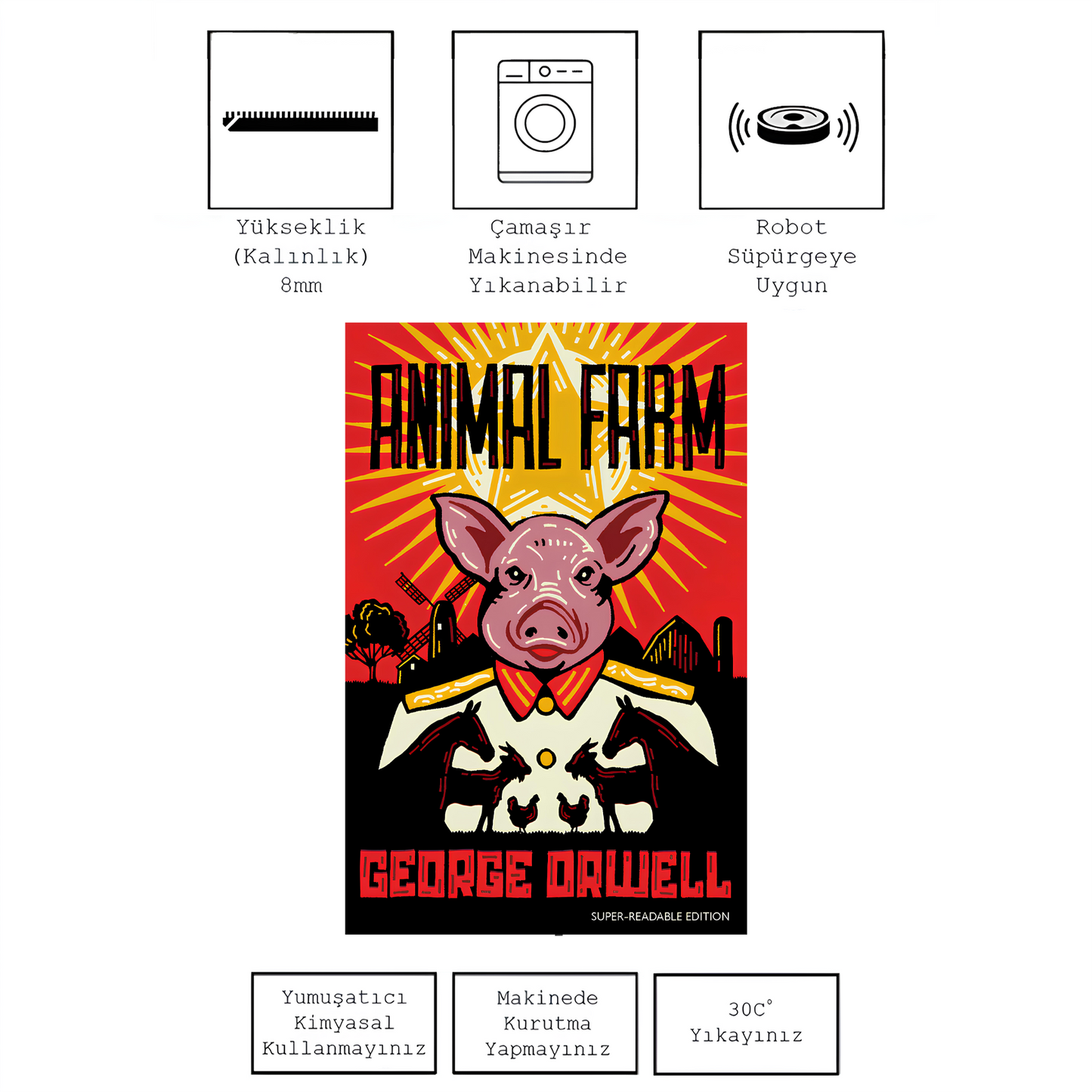 George Orwell Animal Farm-Hayvan Çiftliği , Rinteria halı
