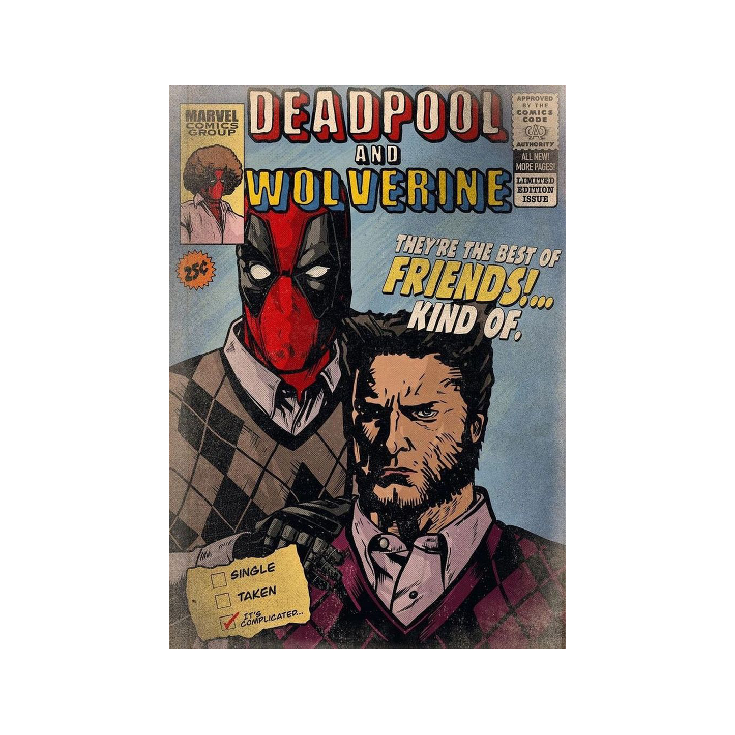 Deadpool & Wolverine comic , Rinteria halı