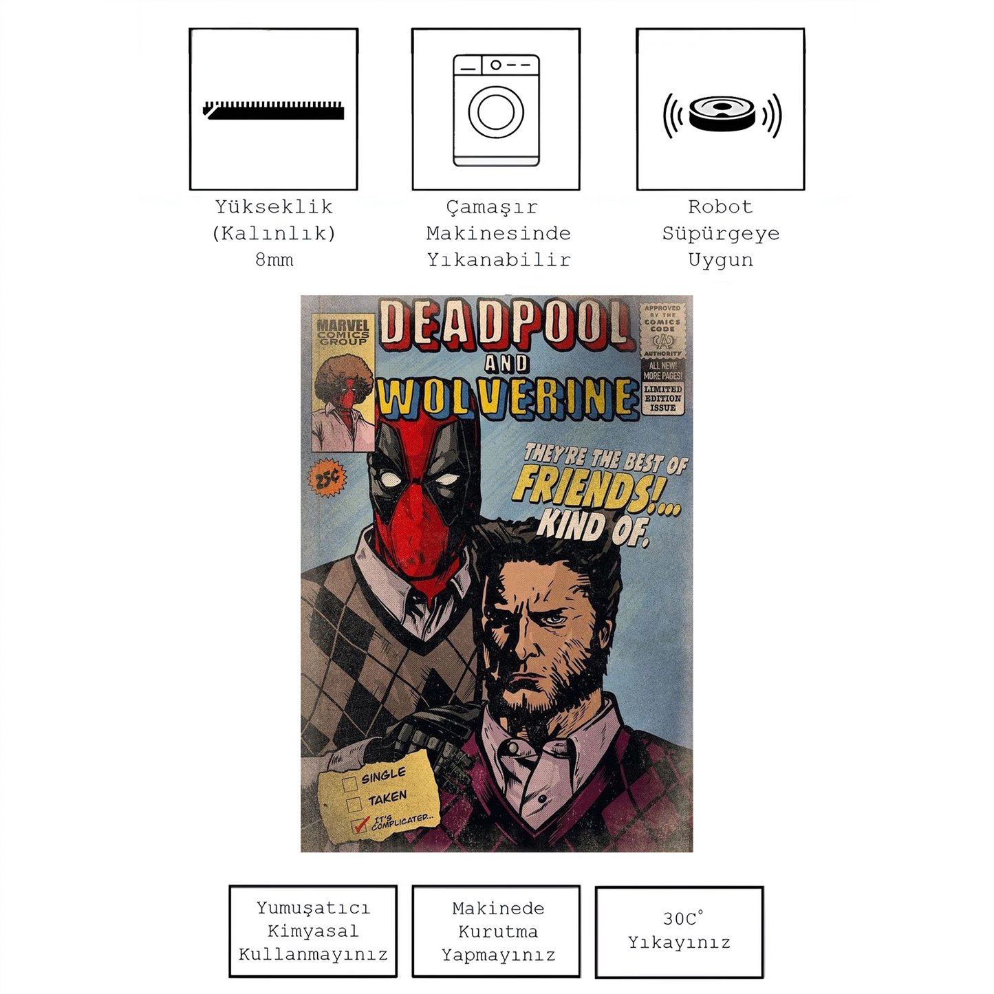 Deadpool & Wolverine comic , Rinteria halı