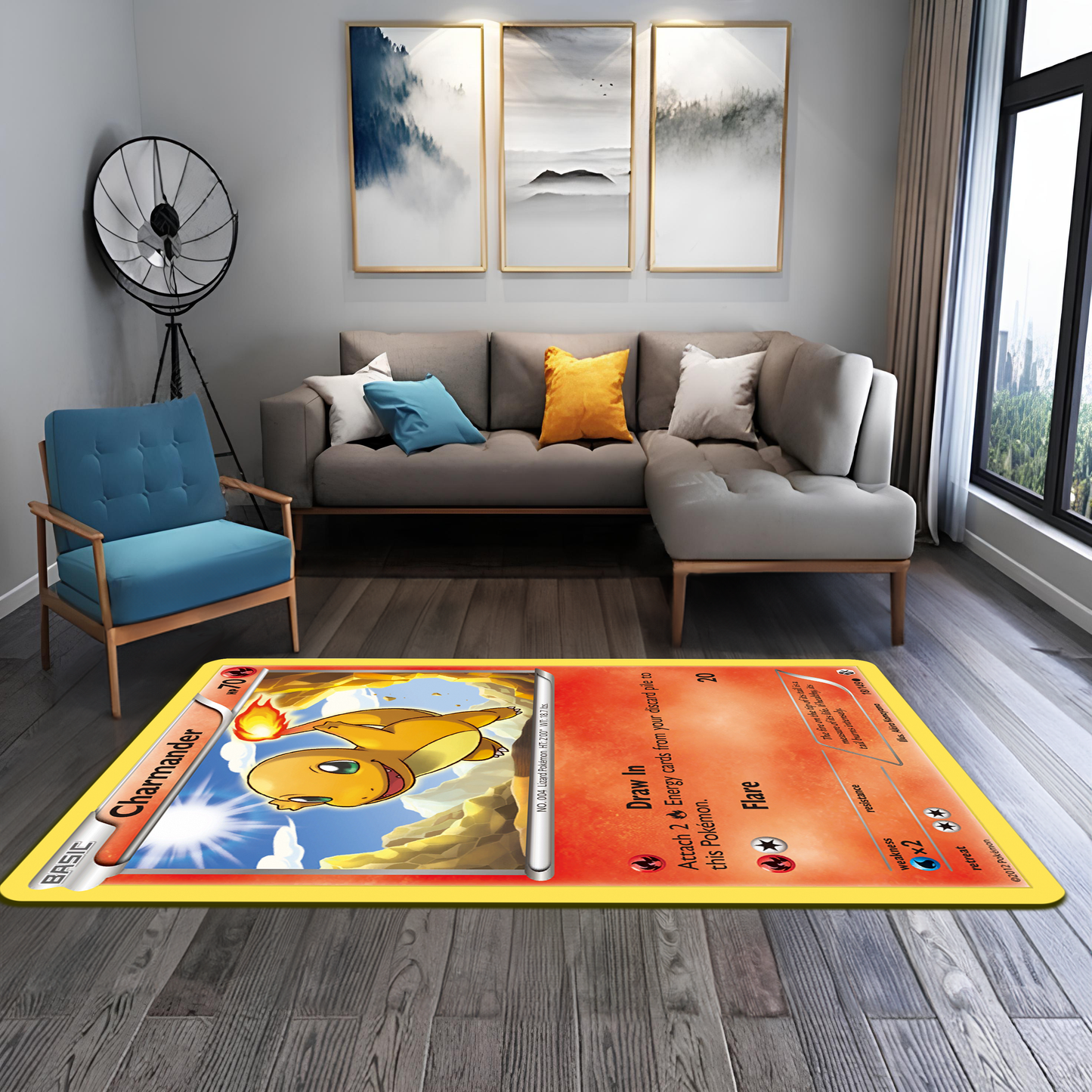 Pokemon Charmander , Rinteria halı