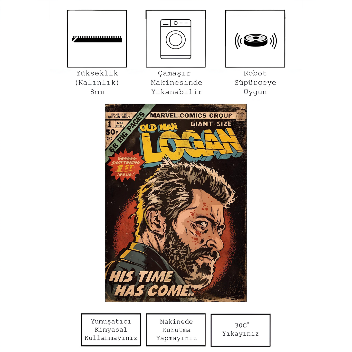 Logan Wolverine comic , Rinteria halı