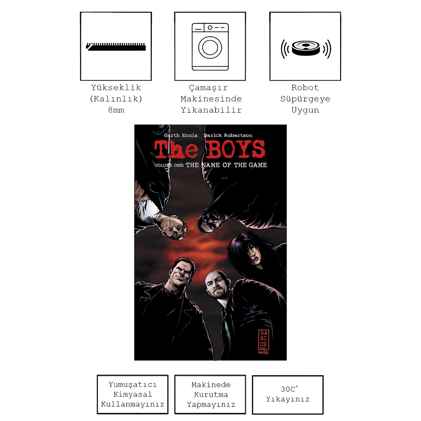 The Boys comic , Rinteria halı