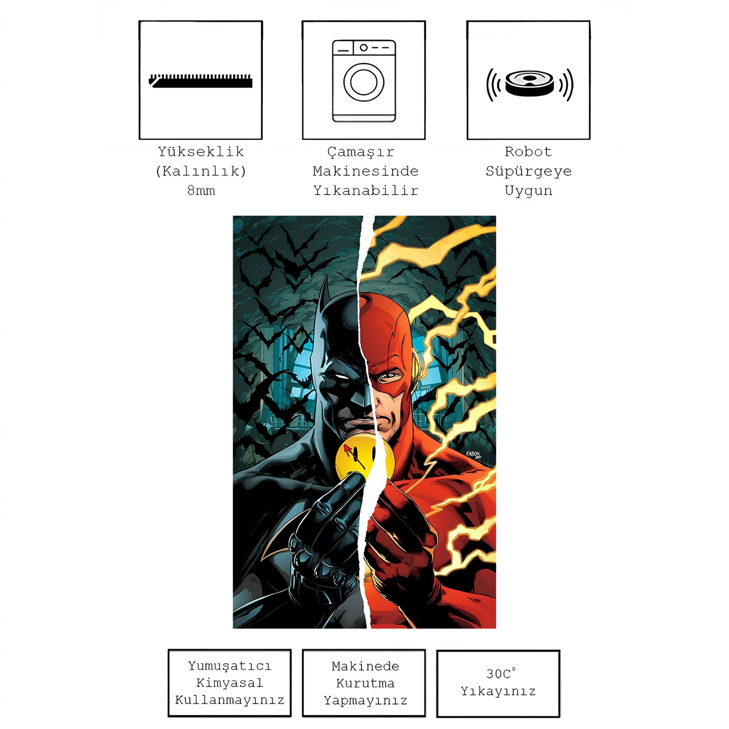 Batman & Flash comic  , Rinteria halı