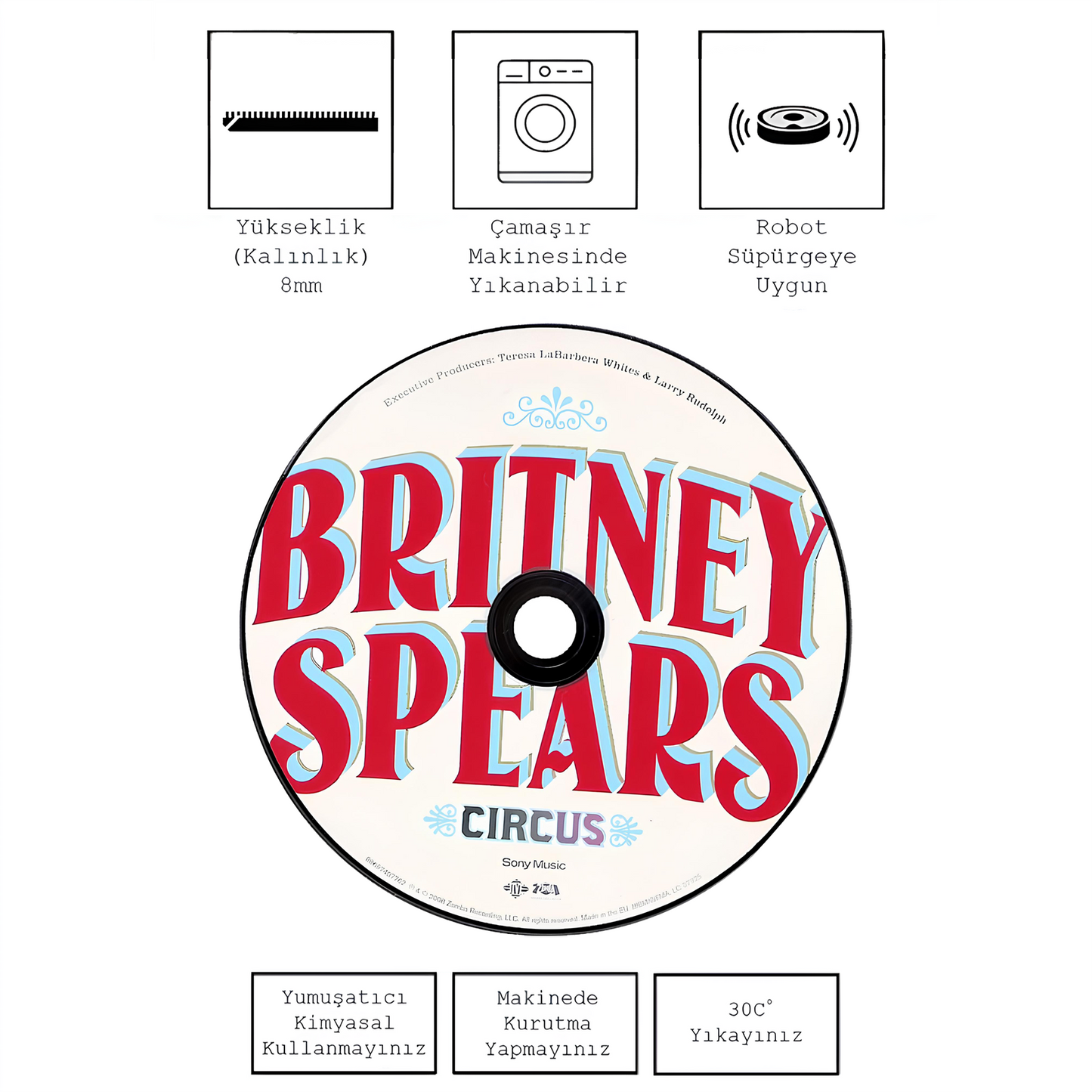 Britney Spears Circus CD , Rinteria halı