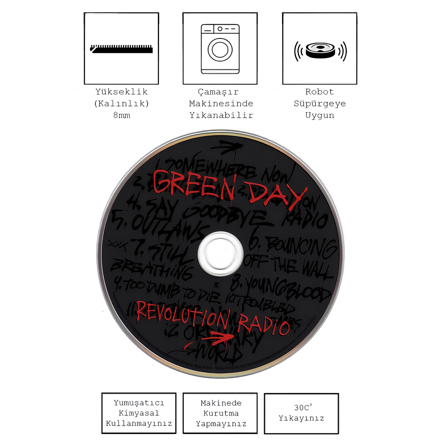 Green Day American Revolution CD , Rinteria halı