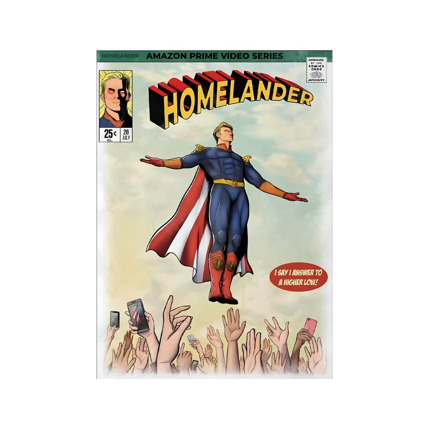 The Boys Homelander comic  , Rinteria halı