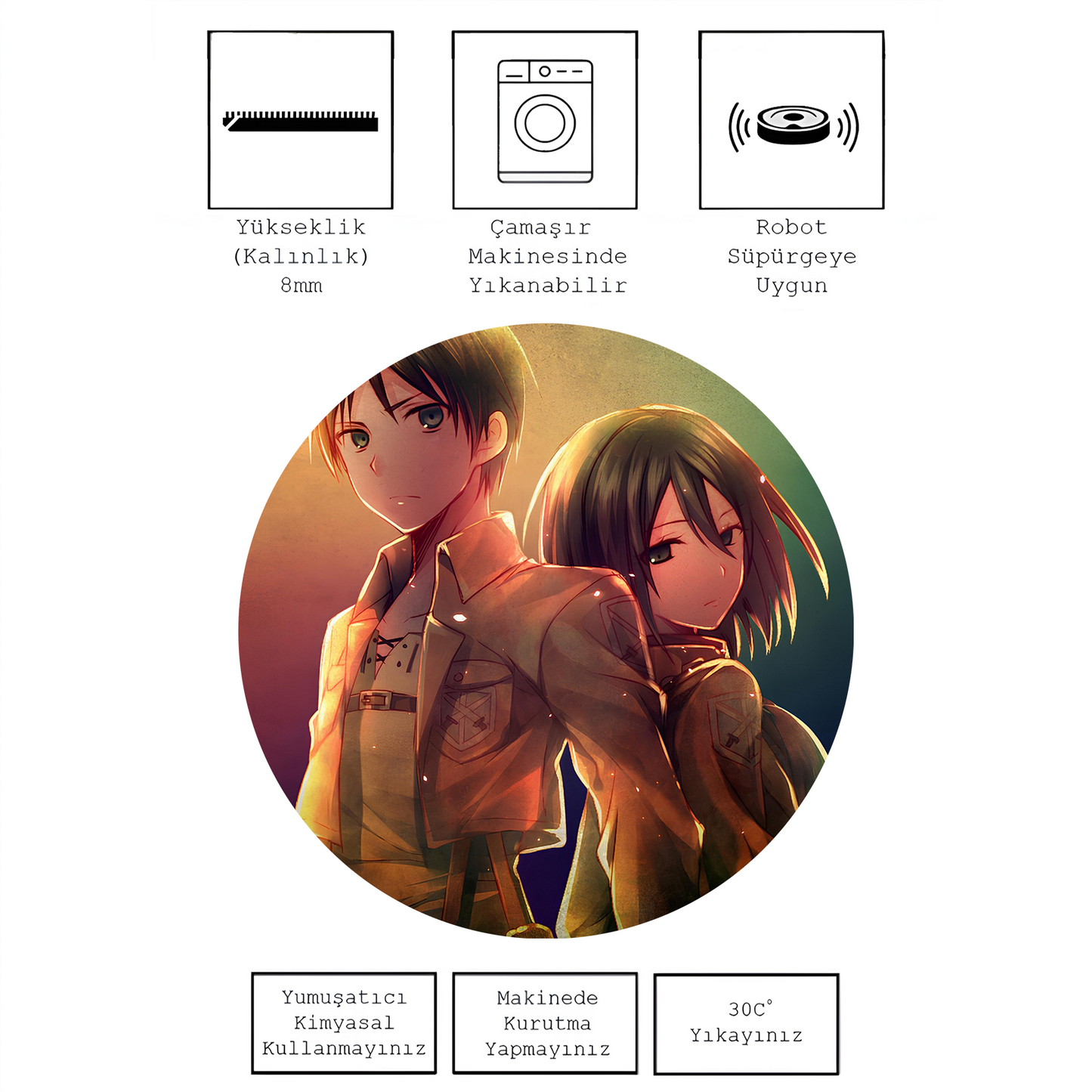 Eren and Mikasa , Rinteria halı